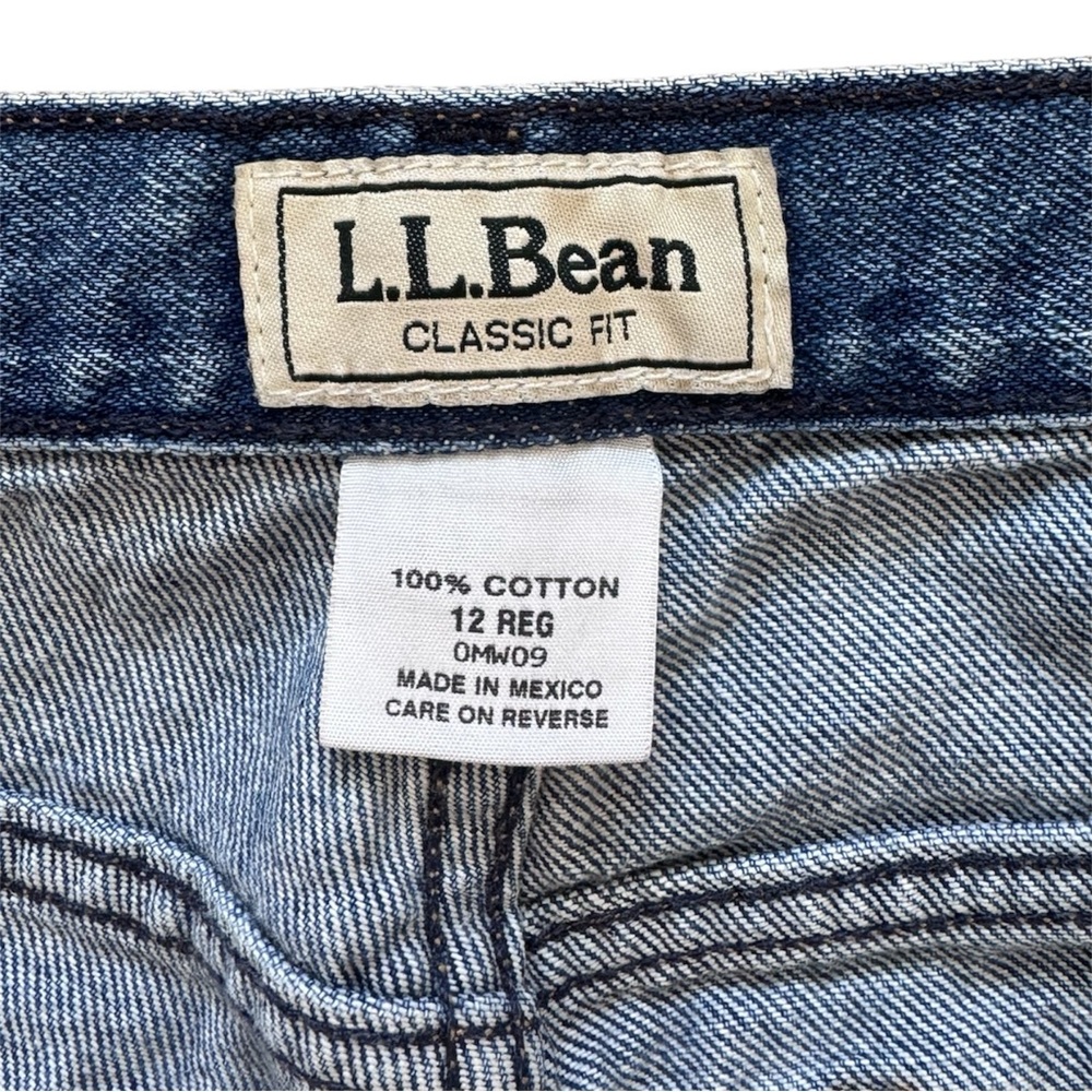 L.L. Bean Women’s 12 Regular Jeans Classic Fit  100% Cotton High Rise Denim VGT - Picture 4 of 11
